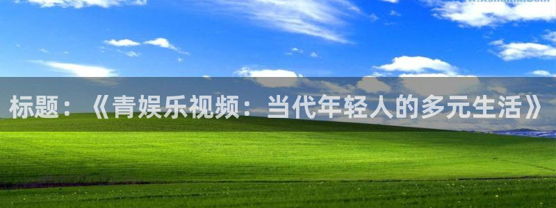 万事娱乐强制退款流程详解：标题：《青娱乐视频：当代年轻人的多元生活》