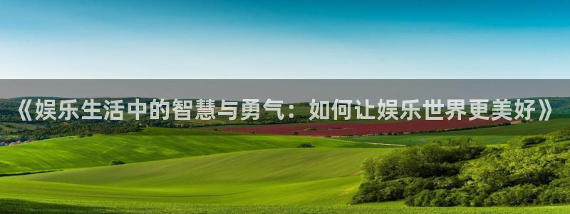 壹号平台下载：《娱乐生活中的智慧与勇气：如何让娱乐世界更美好》